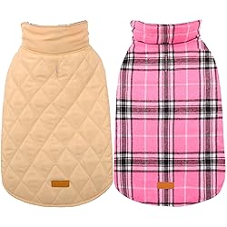 Kuoser Warm Dog Coat, Waterproof Dog Jacket for