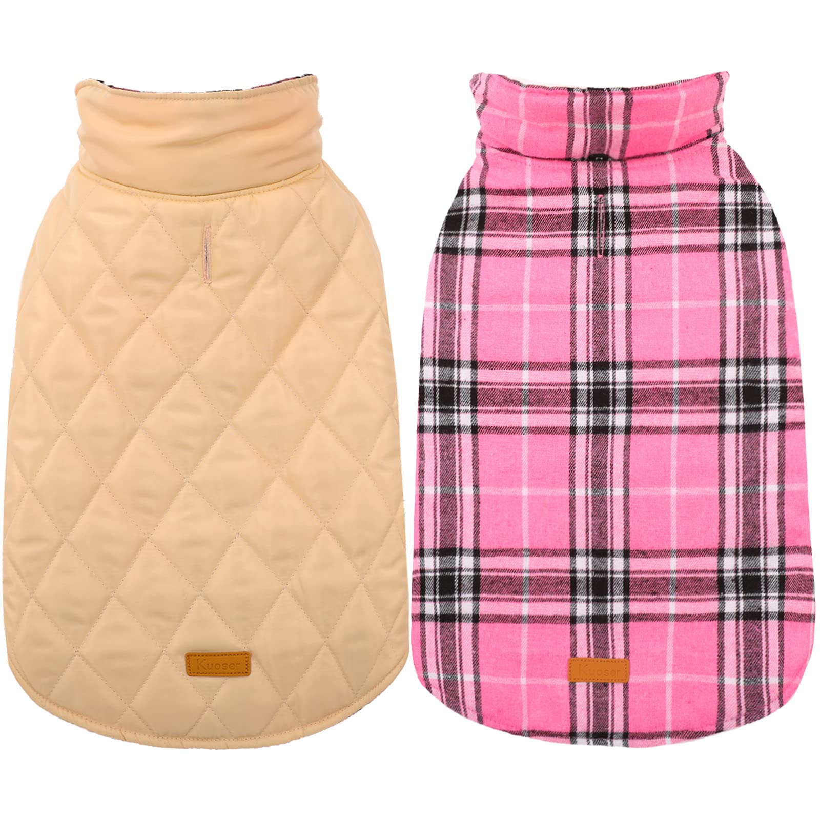 Kuoser Warm Dog Coat, Waterproof Dog Jacket for