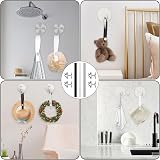 AILUYA 30-Pack Towel Hanger Set with Metal Clips, Black/White/Grey view 7