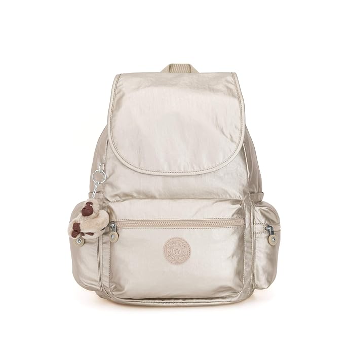 Kipling Ezra Backpack Gleaming Gold Metallic Amazon.in Bags, Wallets