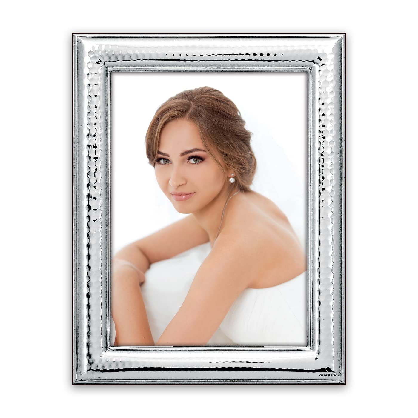 Frame Recanati Silver Plated 15x20, Horizontal/Glass Made in Italy