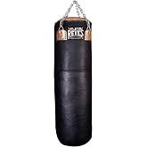 Cleto Reyes Extra Heavy Punching Bag for Adults Boxing Training Equipment, MMA, Kickboxing, Muay Thai, Leather, Black