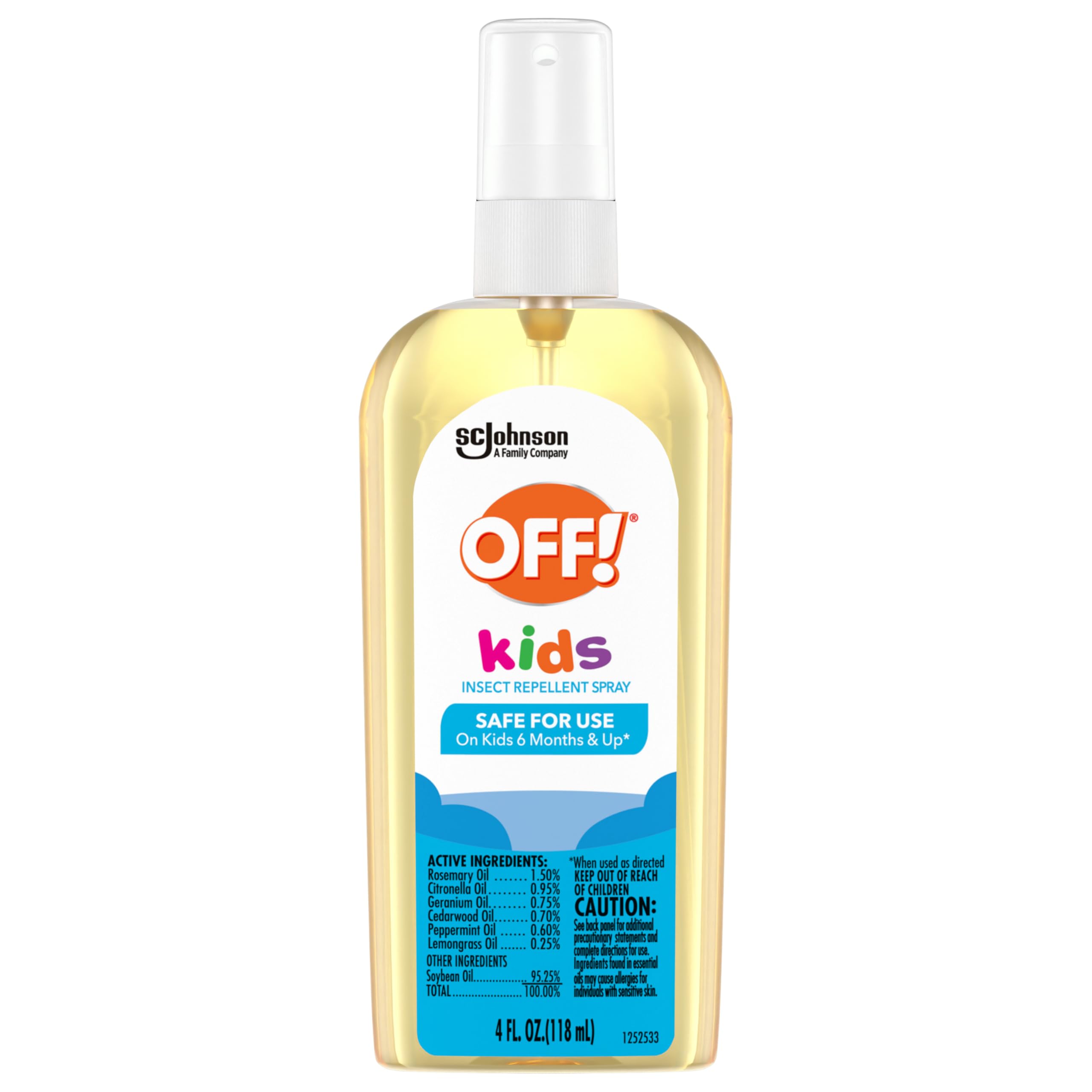 OFF! Kids Insect Repellent Spray, Botanically Inspired, Safe for Use On Kids, 4 oz