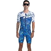 Zoot Men's Ltd Tri Aero Full-Zip Racesuit | Short Sleeve Aerodynamic Cycling Race Swim Bike Run Tri Suit with Pockets UPF 50+ Fabric