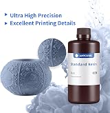 ANYCUBIC 3D Printer Resin 1KG Grey 405nm UV Fast Curing High Precision Low view 2