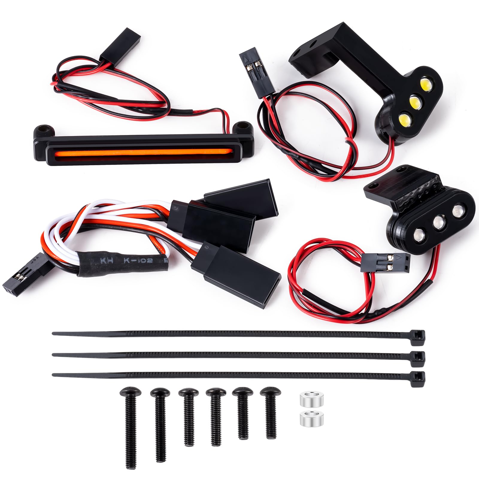 Photo 1 of BRKRC Front/Rear/Tail Light RC Lamp Kit for 1/16 Tra-xxas Mini XRT Upgrade Parts