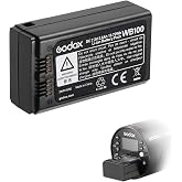 GODOX AD100Pro &amp; MF-R76 Original Battery &ndash; WB100 7.2V/2600mAh/21.45Wh Li-ion Battery Pack, High-Capacity Power Solution for AD100 Pro, V850III, V1/V1Pro/V100, MF-R76 Flash (Replaces WB100B &amp; WB100A)
