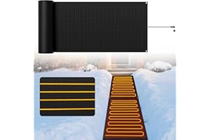 Mosener Snow Melting Mats, 30in x 60in Non Slip Rubber Winter Heated Mat with Power Cord, 3IN/H Speed Snow and Ice Melts Pads