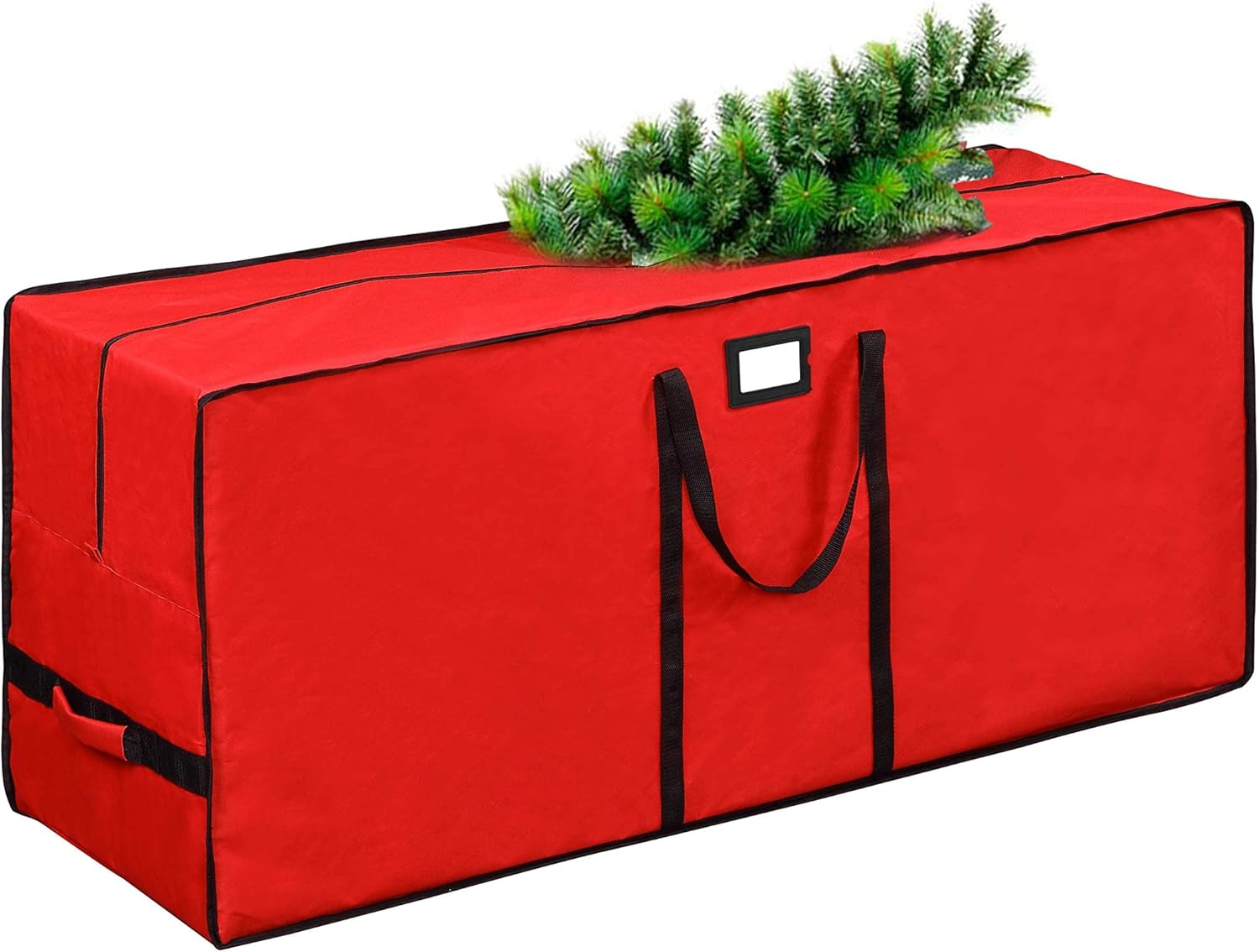 Holiday Décor Storage - Tree Storage Bag, Waterproof Christmas Tree Storage, Fits Up to 9 ft Tall Artificial Disassembled Trees,Extra Large Heavy Duty Storage Container with Handles  (Red, 65
