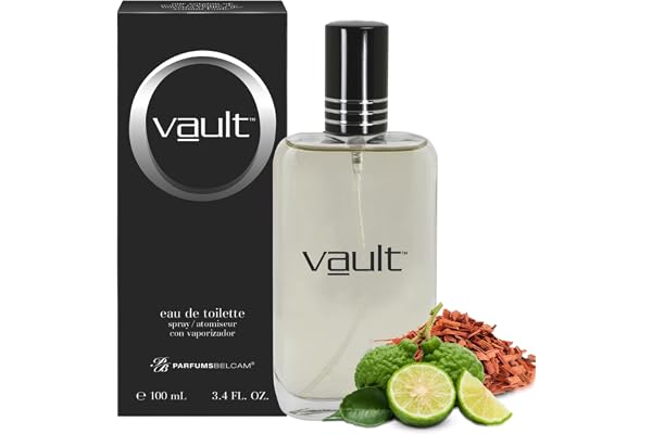 PB ParfumsBelcam Vault Eau De Toilette Spray for Men – Bold Fresh Musk with Bergamot, Sandalwood & Sweet Grass Notes, Long-La