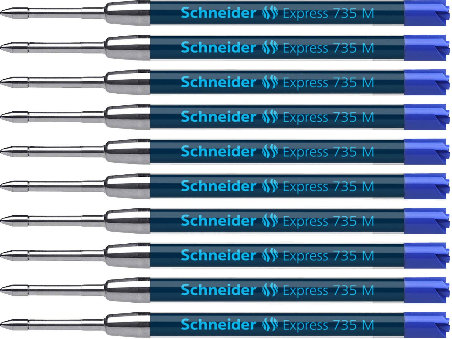 Schneider Express 735 M International Large-Capacity Refill Blue Indelible ISO 12757-2 G2 Pack of 10