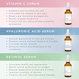 PraNaturals Skin Perfector Serum Kit 3x30ml Hyaluronic Acid Retinol Vitamin C view 3