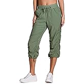 RBX Active Capri Pants for Women Joggers Stretch Lightweight Women’s Casual Pant Capri with Drawstring