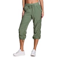 Marika Women's Mona Capri Pant - Relaxed Fit, Tummy Control, 22" Inseam, Made From Recycled Fabrics, With Pockets