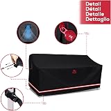 Turtle Life Garden Sofa Cover Heavy Duty UV Water Resistant 152x89x89 Black view 4