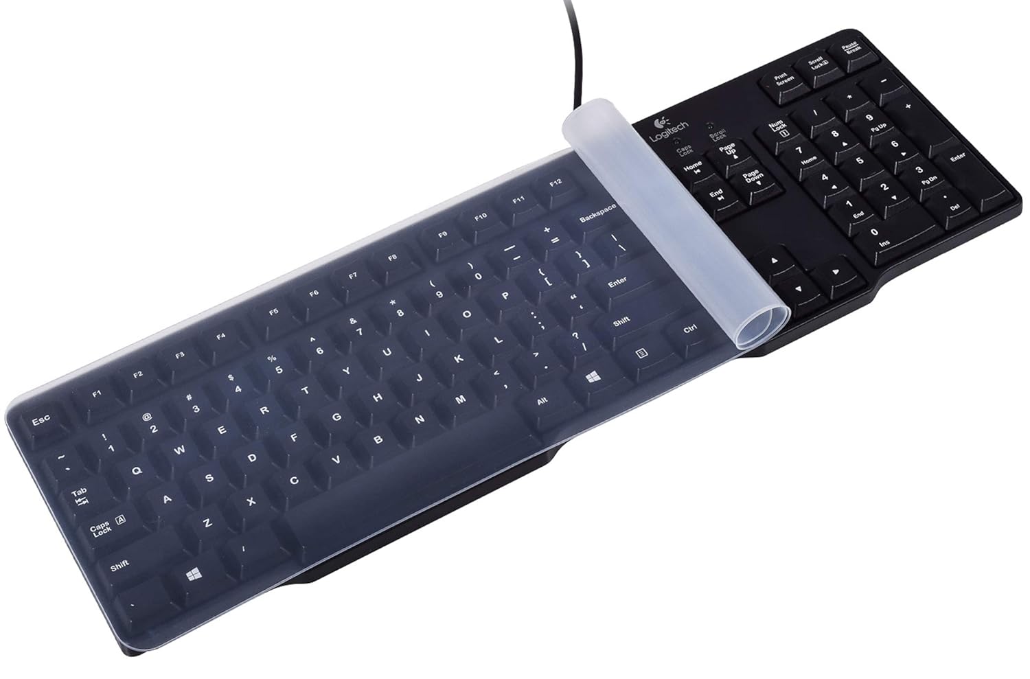 CaseBuy Universal Clear Waterproof AntiDust Silicone Keyboard