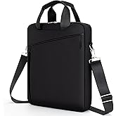 MicaYoung Laptop Case Shoulder Sleeve Bag Compatible with 14" MacBook Pro M5 M4 M3 M2 M1(2025-2021)/13.6" MacBook air M4 M3 M2, Chromebook Notebook Portable Carrying Messenger Computer Bag, Black
