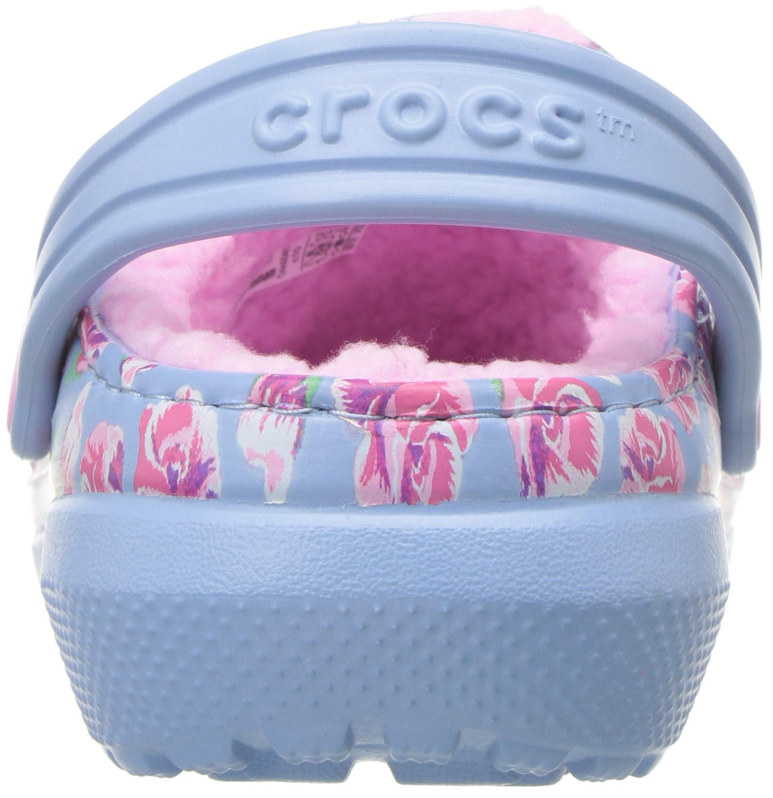 lavender fuzzy crocs