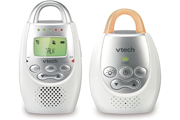 Jcs Brands inc. (Import) VTech DM221 Audio Baby Monitor with up to 1,000 ft of Range, Vibrating Sound-Alert, Talk Back Interc