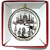 Wizard of Oz Emerald City Yellow Brick Road Ornament Brass