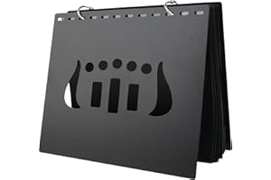 AISIMEE 24 Pieces Music Flip Folder Marching Band,Flip Folio Marching Band Music Files Holder,Sheet Musical Flip Folio Folder with 2 Holes 7.5 x 6.45 Inches PVC Waterproof Window Pages for Music Files