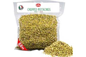 Pistachios Chopped, 8.8 oz (250 g), Pistachios Raw unsalted, chopped Pistachio nuts for ice cream sundaes, Gusto Etna, Non GMO, Product of Italy