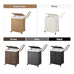Greenstell Laundry Hamper with Wheels, No Install