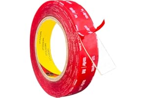 Clear Double Sided Tape, Heavy Duty 10Feet x 0.8inch Waterproof VHB Tape Strong Adhesive Two Side Tape for Car, LED Lights, H