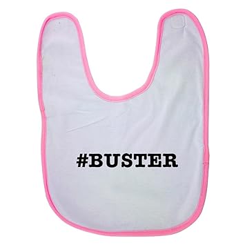 Amazoncom Pink Baby Bib With Nicknames Buster Nickname Hashtag