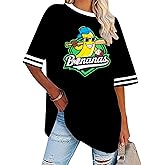 Baseball Shirts for Women Oversized Baseball Mom T Shirt Game Day Heart Graphic Tee Top