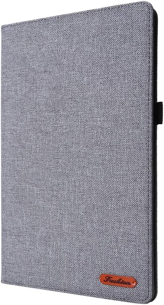 DUNDET for Huawei Matepad Pro 10.8 Fabric + TPU Flat Protective case with Name Card Clip(Black) (Color : Grey)