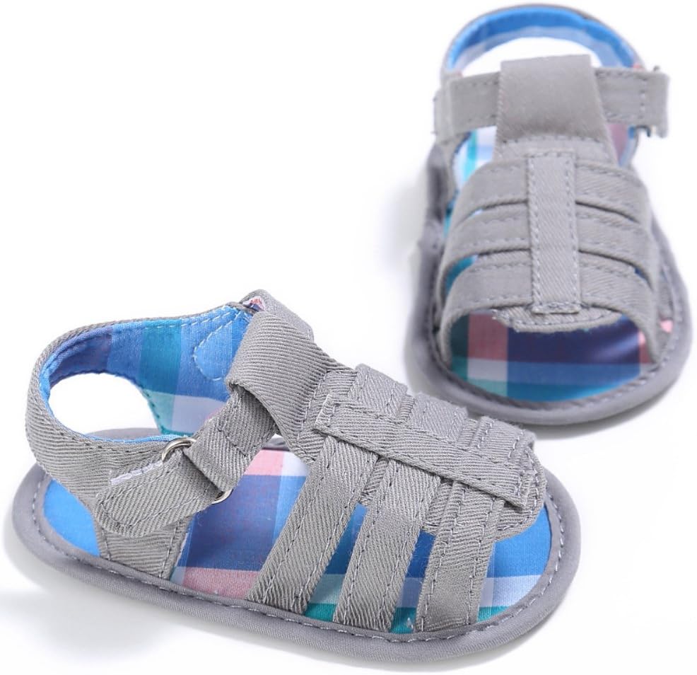 Fashion Breathable Baby Boy Cotton Cloth Soft Sole Sandals Prewalker Summer Anti-Skid Shoes