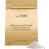 PURE ORIGINAL INGREDIENTS Hyaluronic Acid (8 oz) Water Soluble, Fine Powder