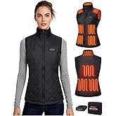 Topdot Heated Vest Women with Battery Pack 16000mAh 7.4V, Heated Vest for Women with 10-Heated Zones for Outdoor Work