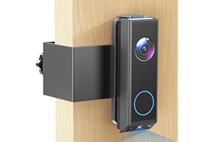 QWWIA Anti-Theft Video Doorbell Mount for Eufy E340, Doorbell Camera Mount, No Drill Adjustable Mounting Bracket Holder Accessories for Apartment Rentals, Enhanced Protection Doorbell Mount Bracket