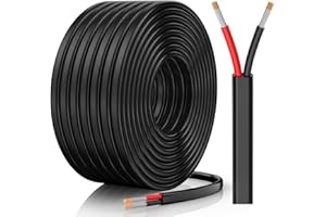 CONEPY 12 Gauge Wire, 12 AWG 2 Conductor Electrical Wire, Flexible/Oxygen-Free Tinned Copper/Stranded PVC 12/2 Cord for Automotive, Marine, LED Strips, Solar, RV, Lighting (30FT)
