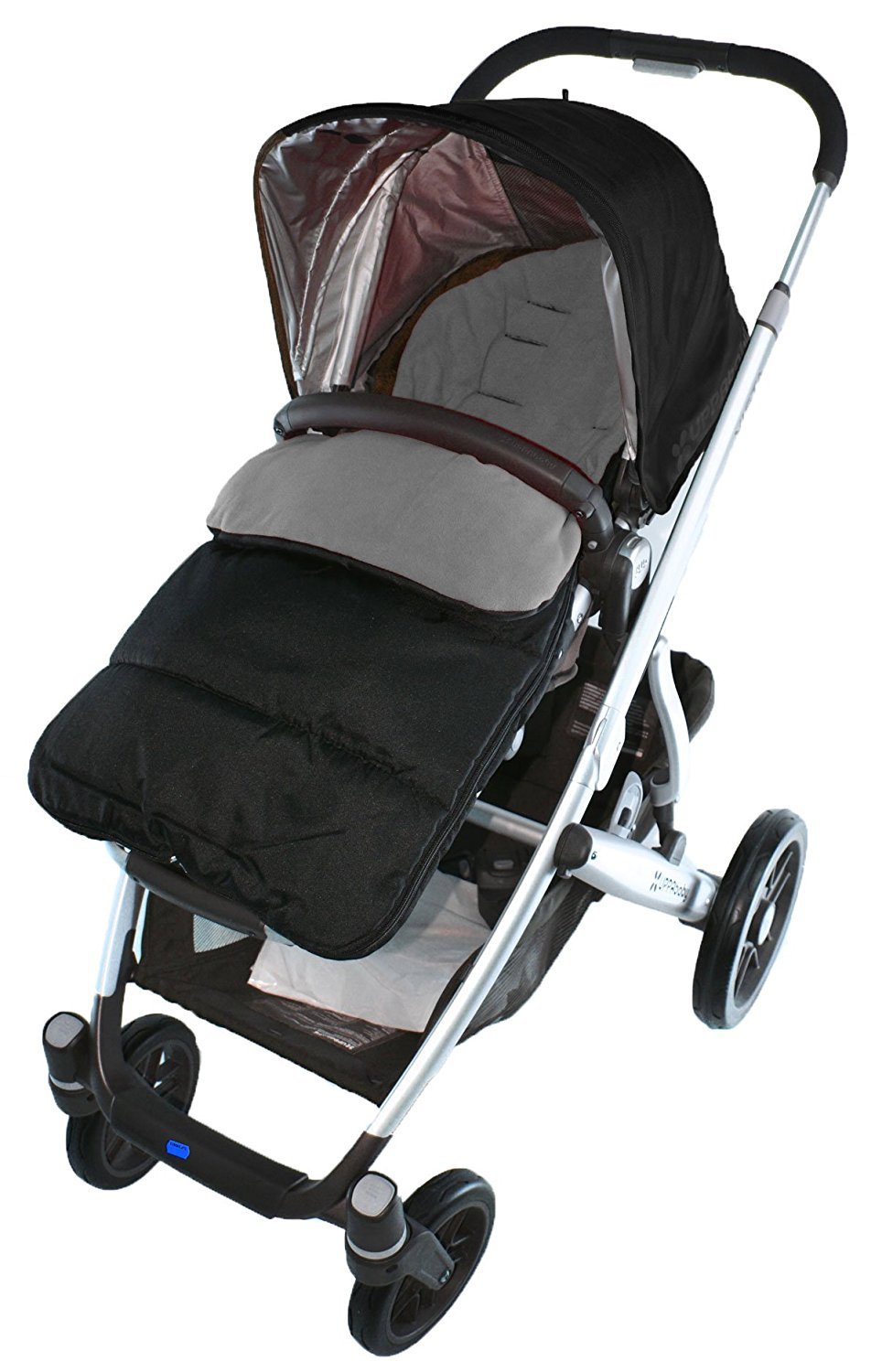 Footmuff/Cosy Toes Compatible with Phil & Teds Verve Pushchair Dolphin Grey