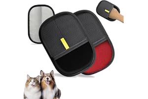 NEBALASTEP NEBALASTE 2Pcs Pet Hair Remover Gloves Brush for Dogs & Cats,Electrostatic Reusable Pet Hair Remover Tool for Laundry,Clothing,Couch,Carpet,Car Seat,Upgraded Animal Fur Removal Tool
