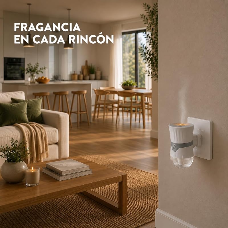 Pack de 3 Recambios para Ambientador Eléctrico con aroma a Flor de cerezo y Frambuesa, infusionado con 2 veces más aceites esenciales