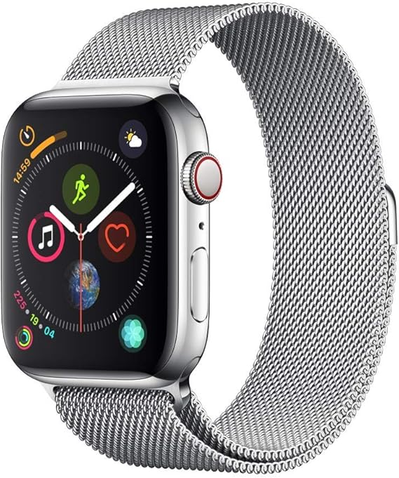 Apple&nbsp;Watch Series&nbsp;4 (GPS + Cellulare) Cassa 44&nbsp;mm in Acciaio Inossidabile e&nbsp;Loop in Maglia Milanese