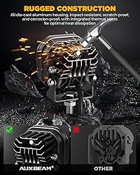 Auxbeam XP-Ultra Series 3" 80W Cube LED Pods White