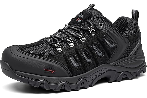 NORTIV 8 Men's Wide Waterproof Hiking Shoes Outdoor Trailing Trekking Camping Walking Shoe Quest