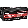 48V 100Ah Lifepo4 Golf Cart Lithium Battery, 200A BMS Low-Temp Protection 48 Volt Battery Support up to 5kW Motor 6000+ Deep Cycle Perfect for Golf Carts RV, Marine and Off Grid Applications