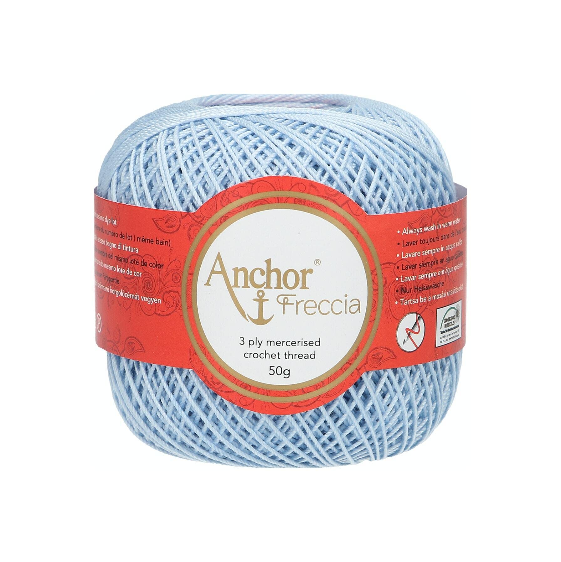 Anchor 4771006-00128 Crochet Yarn, 100% Cotton, 128, Thickness 6, 88 g