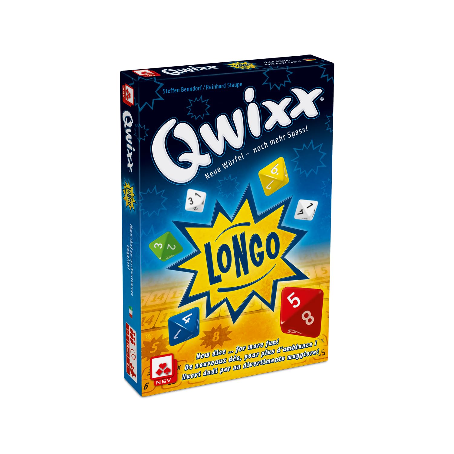 NSV | Qwixx Longo | Dice Game | Ages 8+ | 2-5 Players | 20 Minutes Playing Time