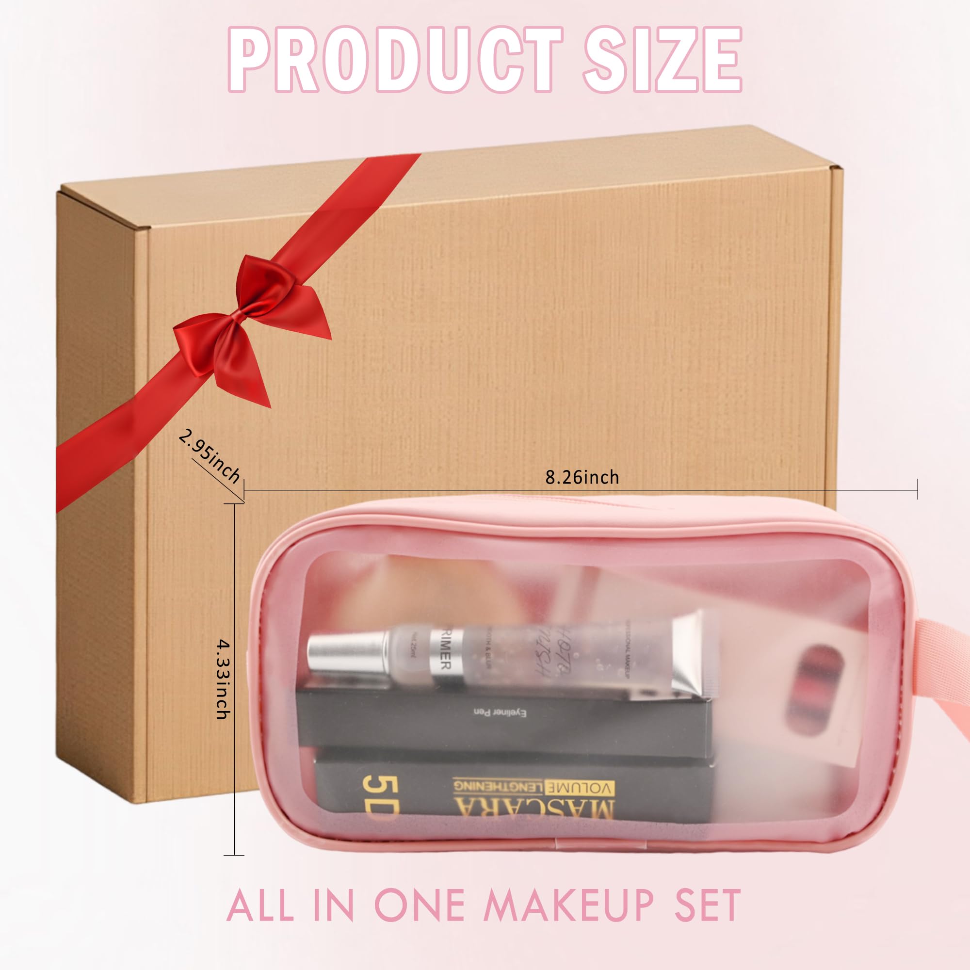 All in One Makeup Kit for Women Full Kit,Travel Makeup Kit for Teens,Make Up Gift Set with Everything,Foundation Eyeshadow Lip Gloss Eyebrow Blush Contour Powder,Mother's Day Gift for Women Set-A