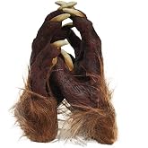 Skeleton Gloves Werewolf Hand Claws Halloween Wolf Cat Paw Costumes Glove | Hairy,Skeleton Gloves Women Men,Wolf Gloves with Claws,Werewolf Wolf Paws,Skull Ghost Bone Glove,Gothic Devil Vampire Glove