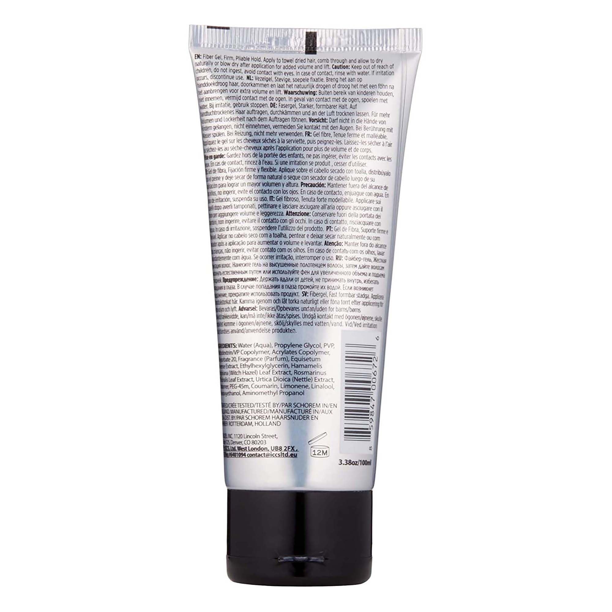 Reuzel Fiber Gel For Men - Alcohol Free Formula - Subtle, Sugary Rum Fragrance - Non Sticky And Flake Free - Adds Fullness And Structure To The Hair - Firm Holding Power - Easy To Wash Away