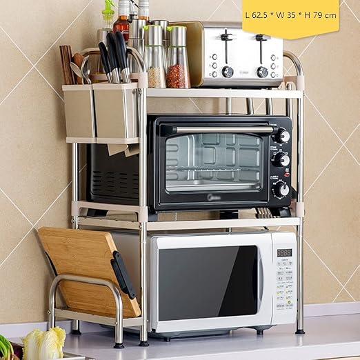 Zfggd-Estante de cocina de 3 Niveles Estante de Horno de ...