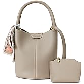 Mini Bucket Bags for Women, Vegan Leather Small Crossbody Purse with Removable Straps Trendy Top Handle Shoulder Straps